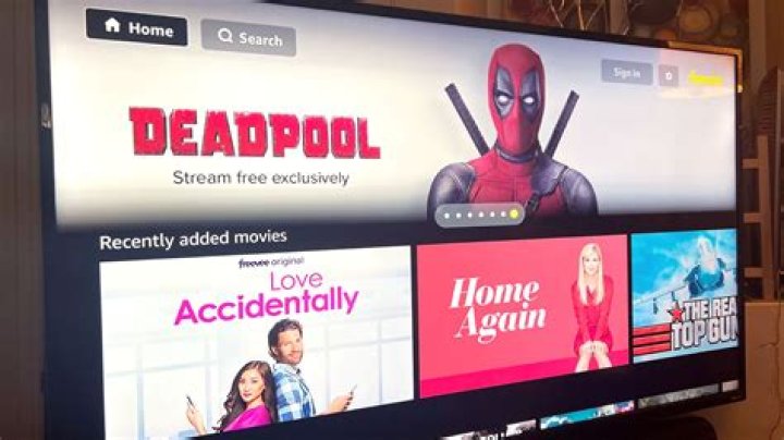 Free streaming site interface for choosing movies and TV shows
