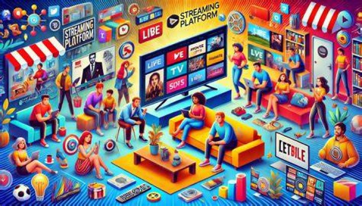 Free movie streaming platform concept for online entertainment
