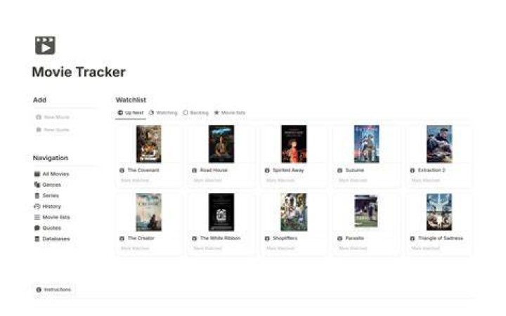 Creating genre playlists and watchlists