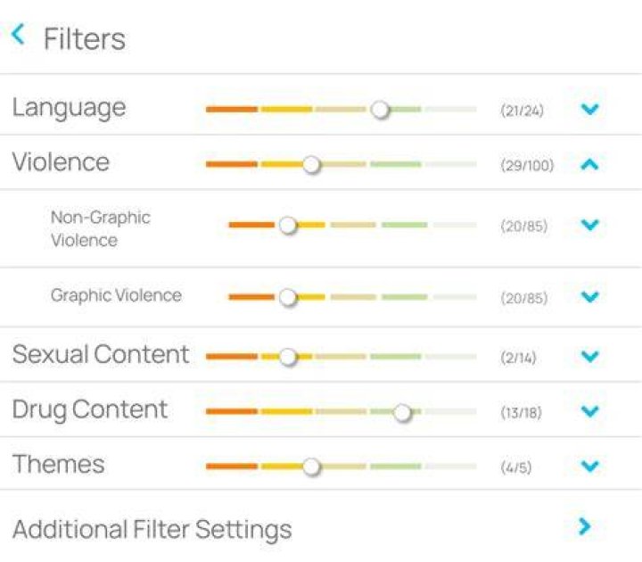 Using filters like quality and language to start faster