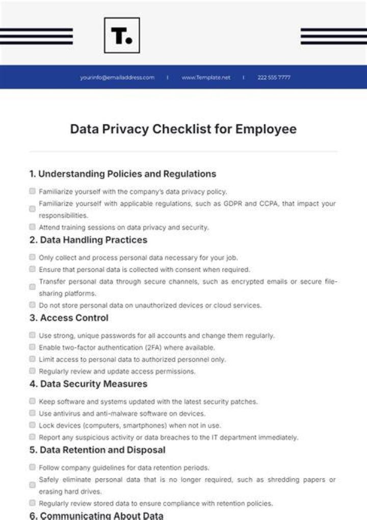 Streaming privacy checklist